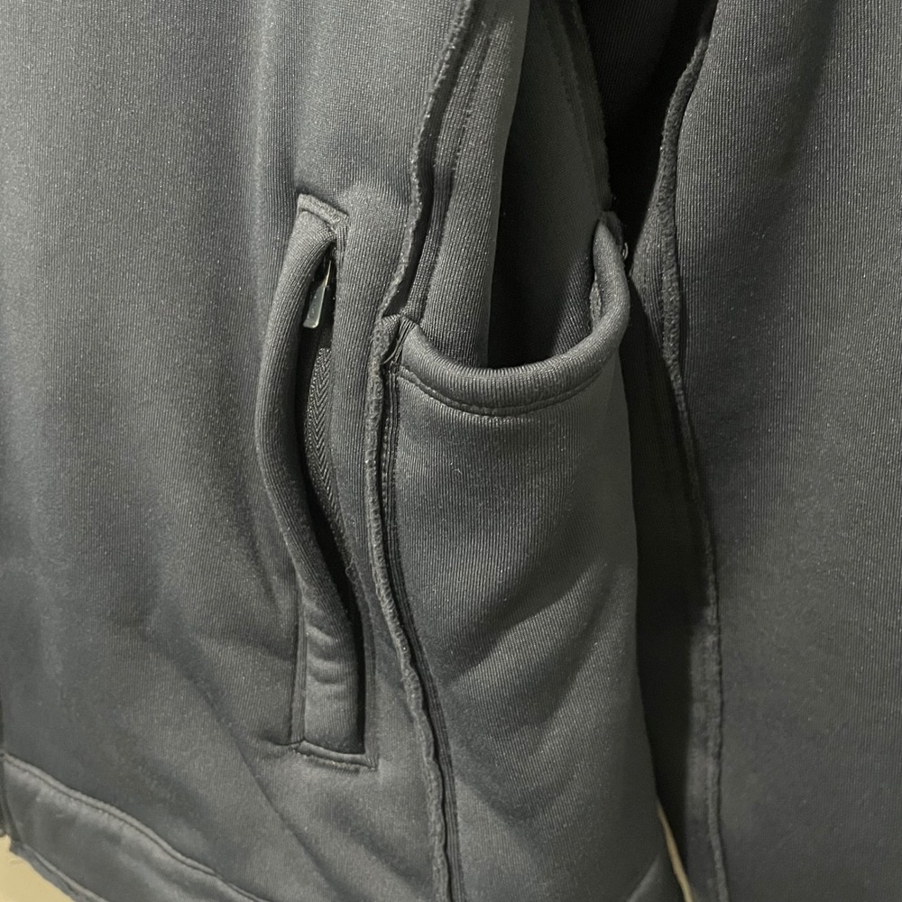 Title Nine Crash 2.0 Polartec Jacket Full Zip Hoodie Womens XL Blue Gray Fleece - Picture 6 of 9